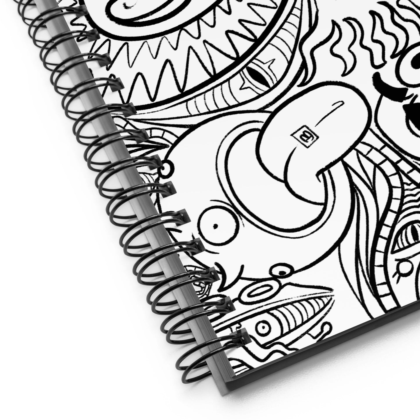 Psychadelia {WHITE} - Spiral Notebook for Your Creativity, Thoughts & Feelings [FREE SHIPPING]