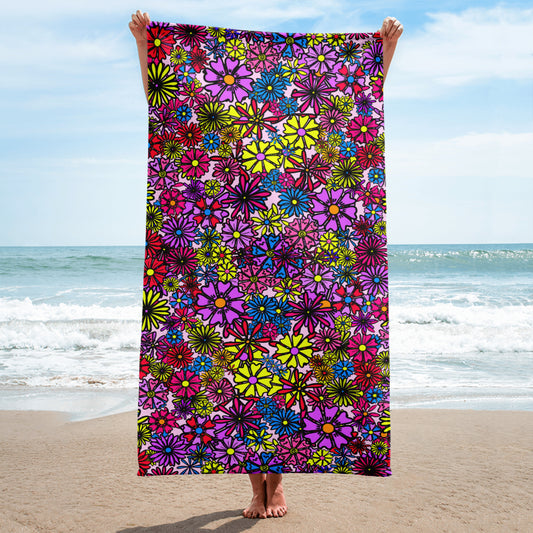 Forbidden Flower {PURPLE} - Bath & Beach Towel (30"x60") [FREE SHIPPING]