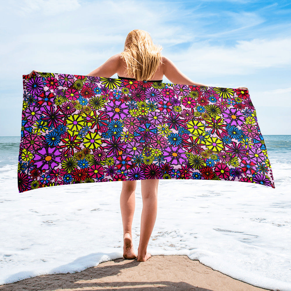 Forbidden Flower {PURPLE} - Bath & Beach Towel (30"x60") [FREE SHIPPING]