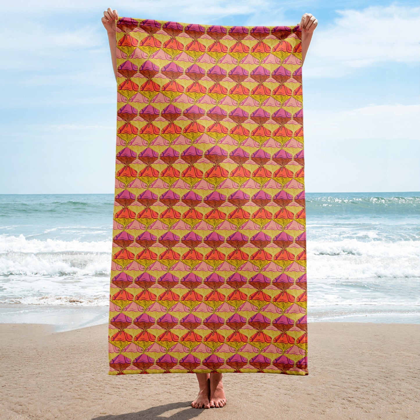 Sa Fluer {Sunset} - Bath & Beach Towel (30"x60") [FREE SHIPPING]