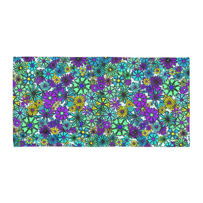 Forbidden Flower {BLUE} - Bath & Beach Towel (30"x60") [FREE SHIPPING]