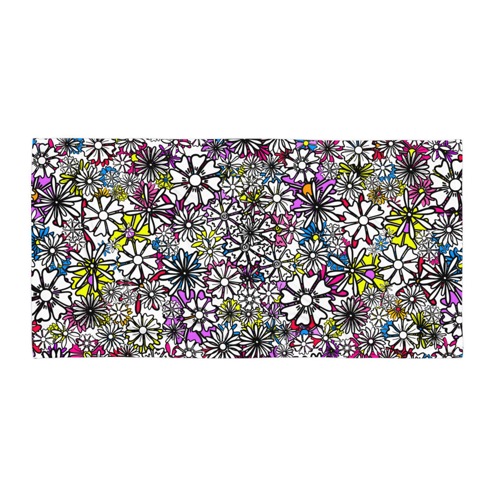 Forbidden Flower {WHITE} - Bath & Beach Towel (30"x60") [FREE SHIPPING]