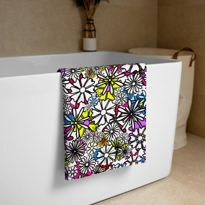 Forbidden Flower {WHITE} - Bath & Beach Towel (30"x60") [FREE SHIPPING]