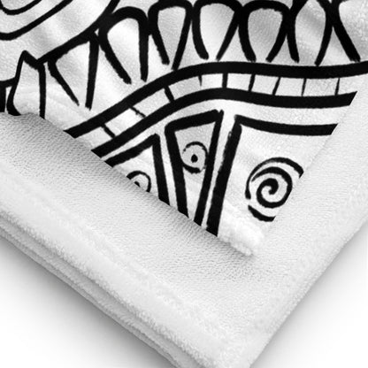 Psychadelia {WHITE} - Bath & Beach Towel (30"x60") [FREE SHIPPING]