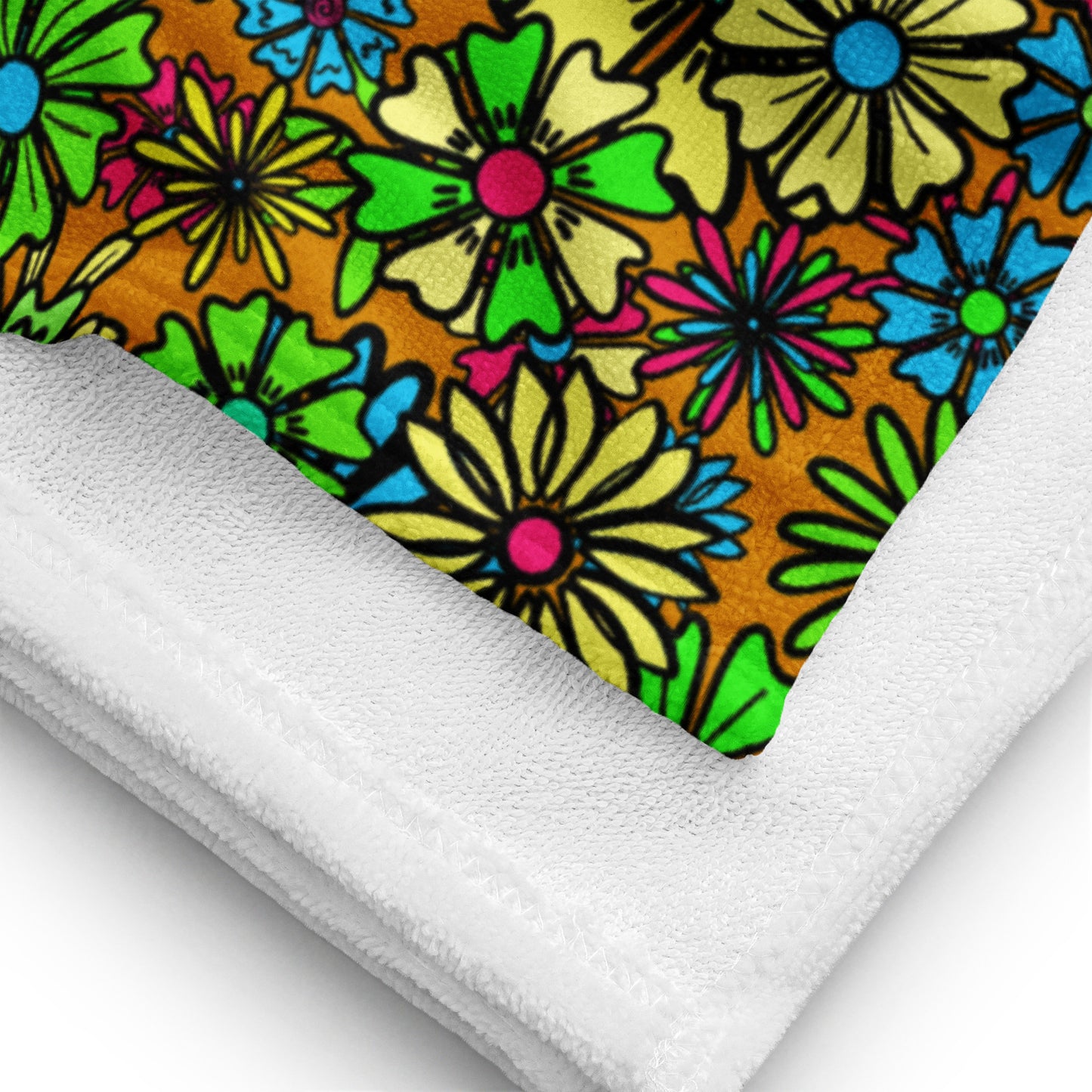 Forbidden Flower {BROWN} - Bath & Beach Towel (30"x60") [FREE SHIPPING]