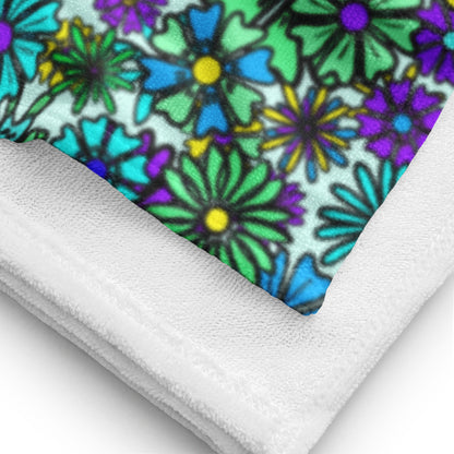 Forbidden Flower {BLUE} - Bath & Beach Towel (30"x60") [FREE SHIPPING]