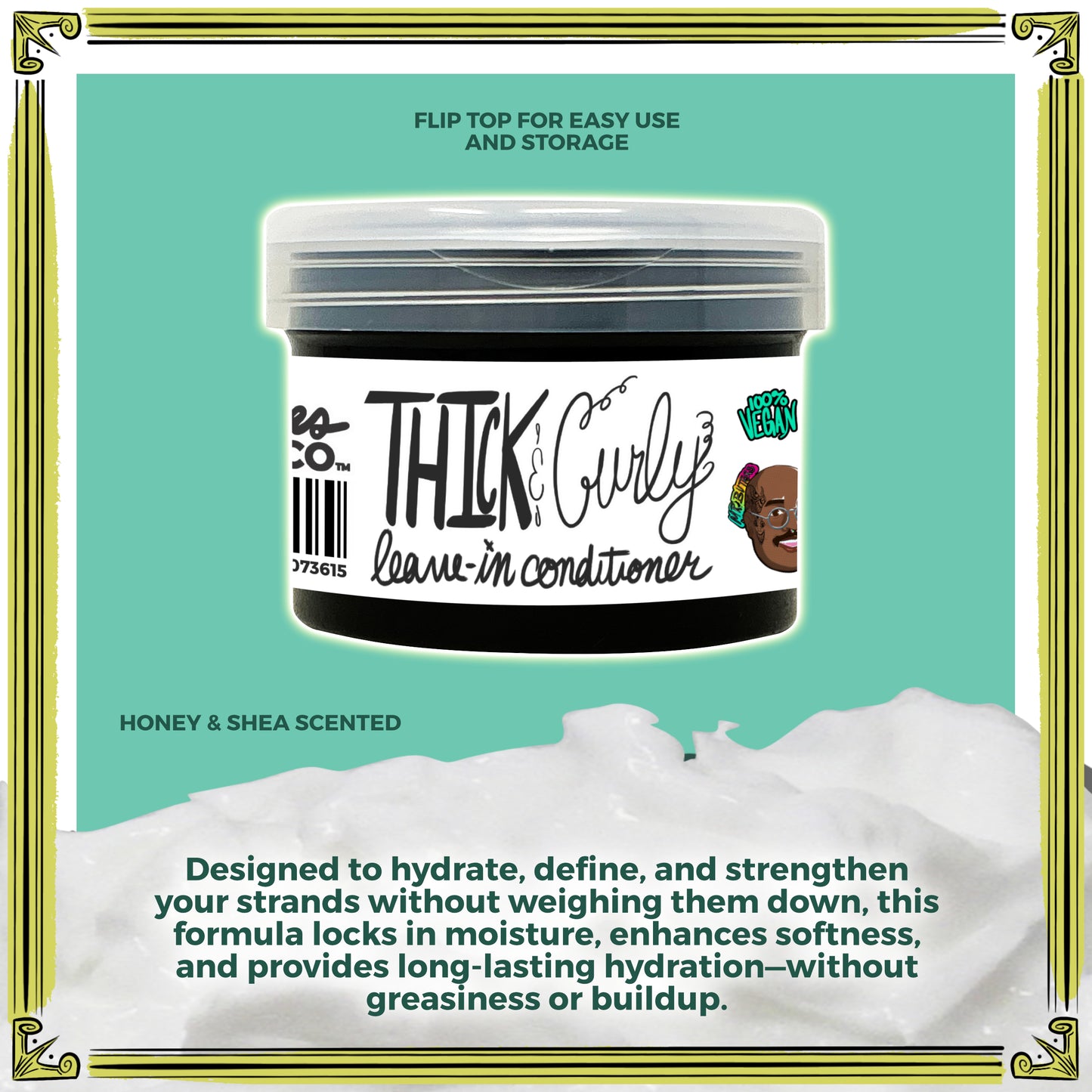 Thick N' Curly Deep Conditioning Leave-in | Grapeseed Oil X Agave