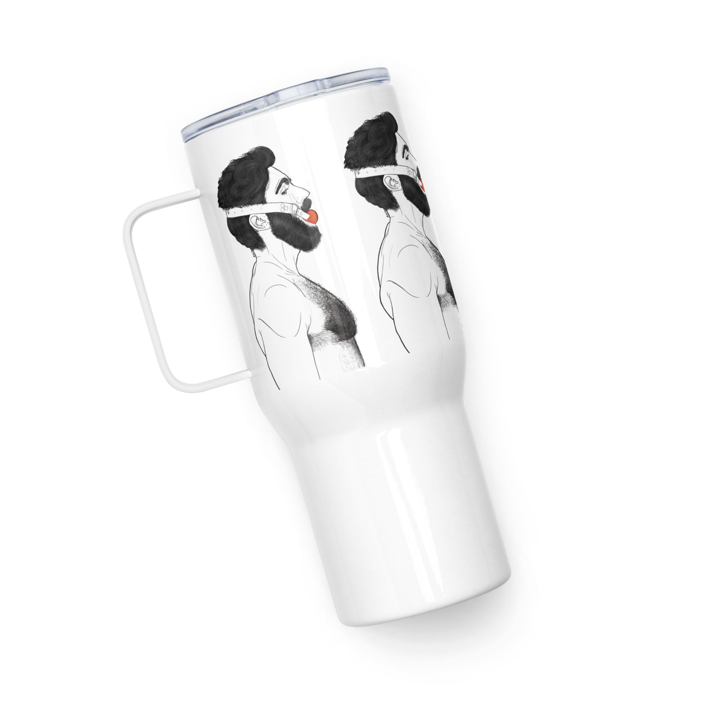 BYGKYD X The Butters "Gag" Travel Tumbler Mug with a Handle, Lid, & Straw [FREE SHIPPING]