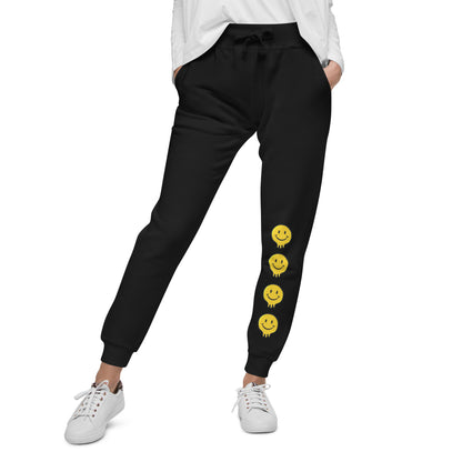 Happy Human Unisex Fleece Sweatpants w Cuffed Leg {Multiple Colors, Sizes XS-2XL}