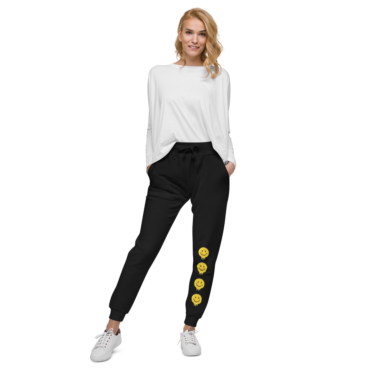 Happy Human Unisex Fleece Sweatpants w Cuffed Leg {Multiple Colors, Sizes XS-2XL}