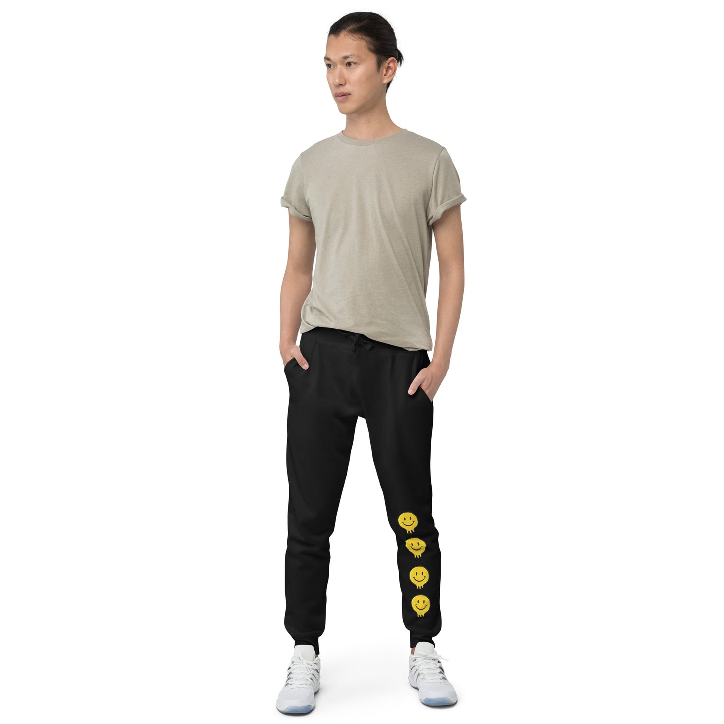 Happy Human Unisex Fleece Sweatpants w Cuffed Leg {Multiple Colors, Sizes XS-2XL}