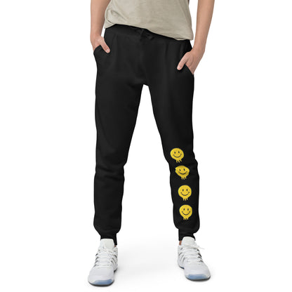 Happy Human Unisex Fleece Sweatpants w Cuffed Leg {Multiple Colors, Sizes XS-2XL}