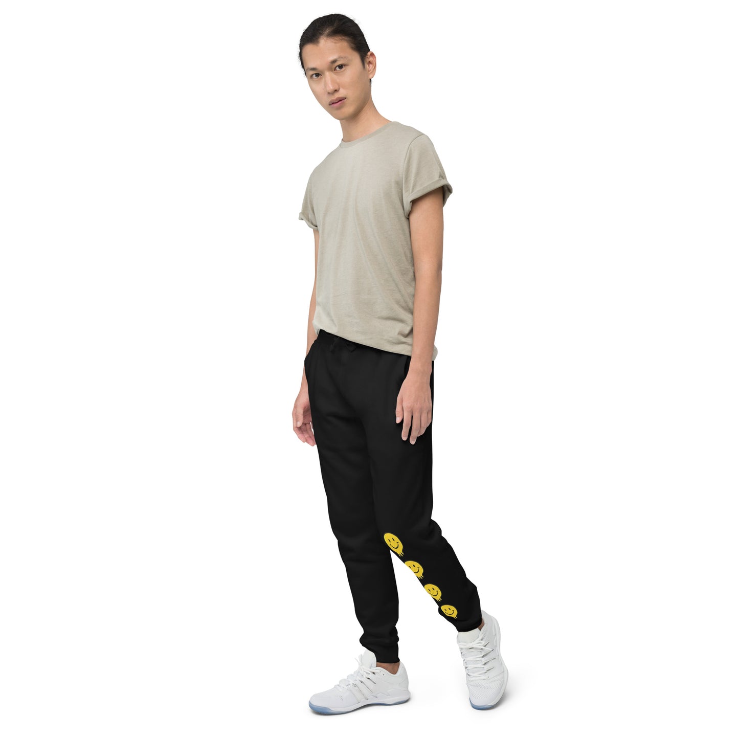 Happy Human Unisex Fleece Sweatpants w Cuffed Leg {Multiple Colors, Sizes XS-2XL}