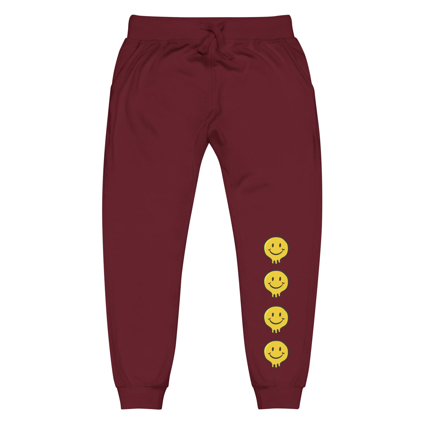 Happy Human Unisex Fleece Sweatpants w Cuffed Leg {Multiple Colors, Sizes XS-2XL}