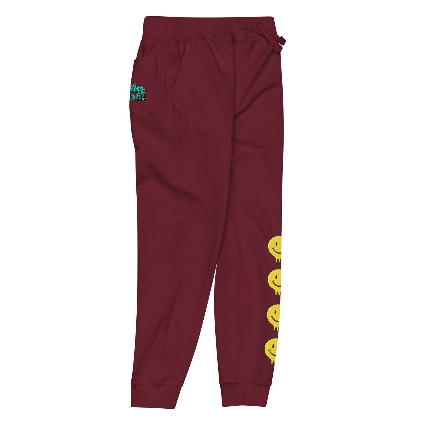 Happy Human Unisex Fleece Sweatpants w Cuffed Leg {Multiple Colors, Sizes XS-2XL}