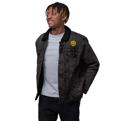 Happy Human Unisex Denim Sherpa Jacket {Sizes XS-3XL}