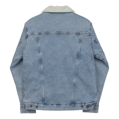 Happy Human Unisex Denim Sherpa Jacket {Sizes XS-3XL}