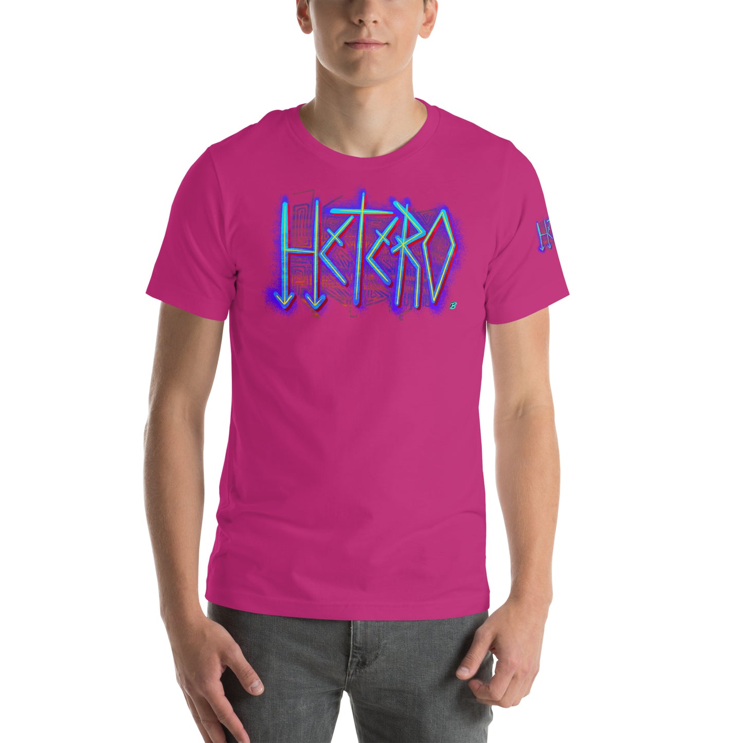 Hetero Pride Unisex Tee  [100% Ringspun Cotton, XS-5X, Multiple Colors]