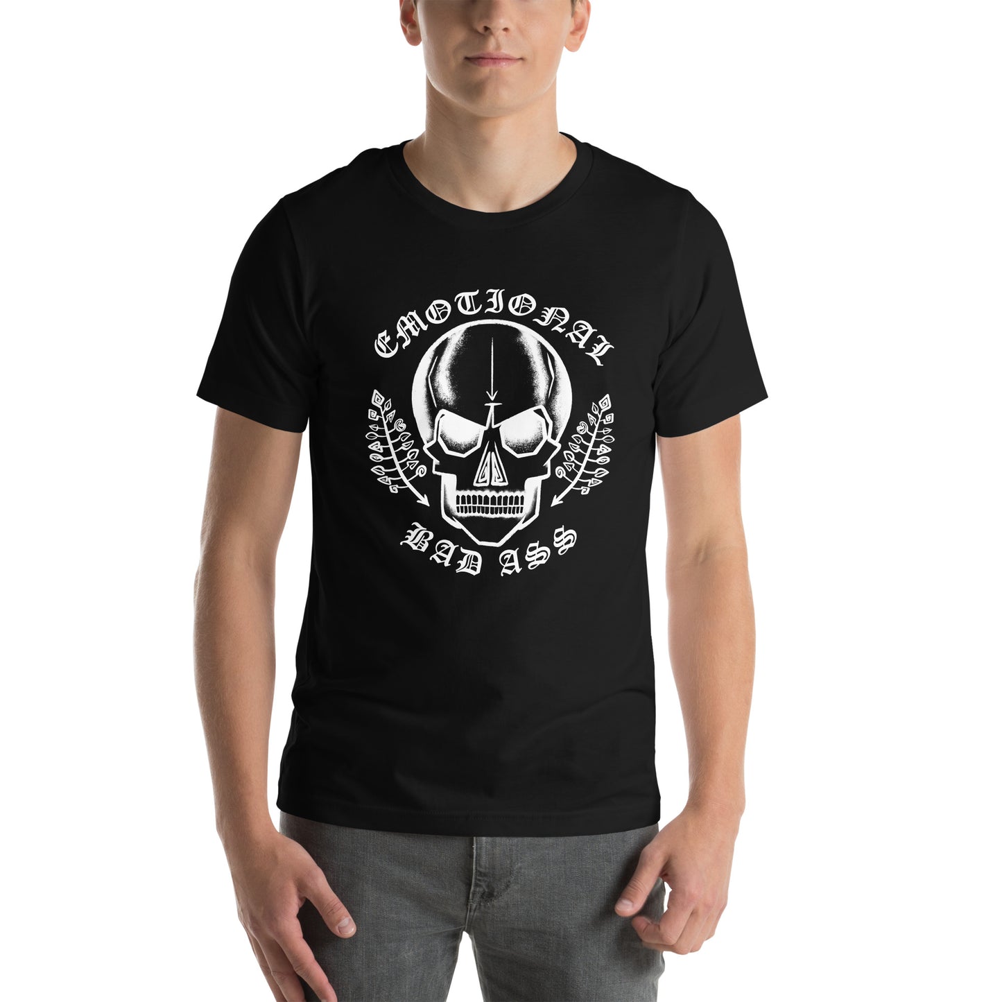 "Emotional Badass" Earnest Bones Tee [100% Ringspun Cotton, XS-5XL, Multiple Colors] [Free Shipping]