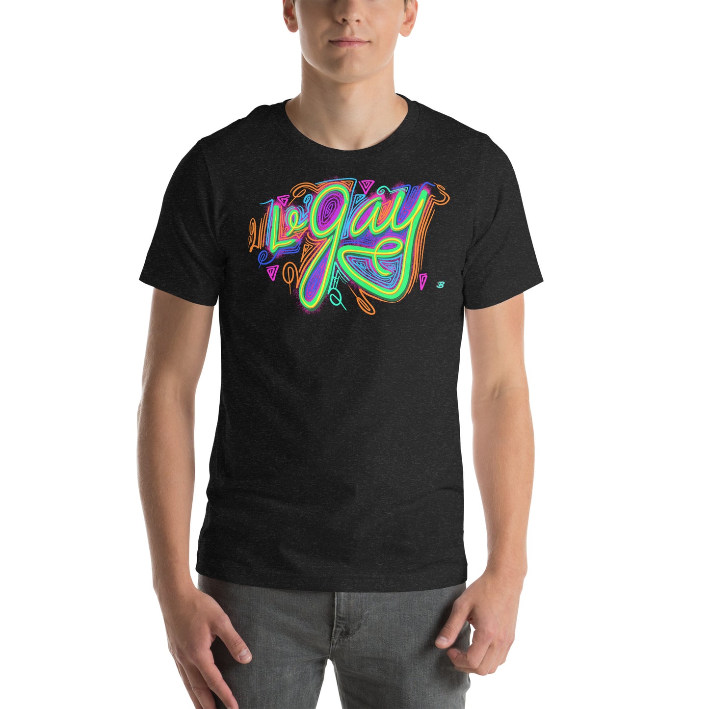 Le Gay Pride Unisex Tee {100% Ringspun Preshrunk Cotton, XS-5X, Multiple Colors} [Free Shipping]