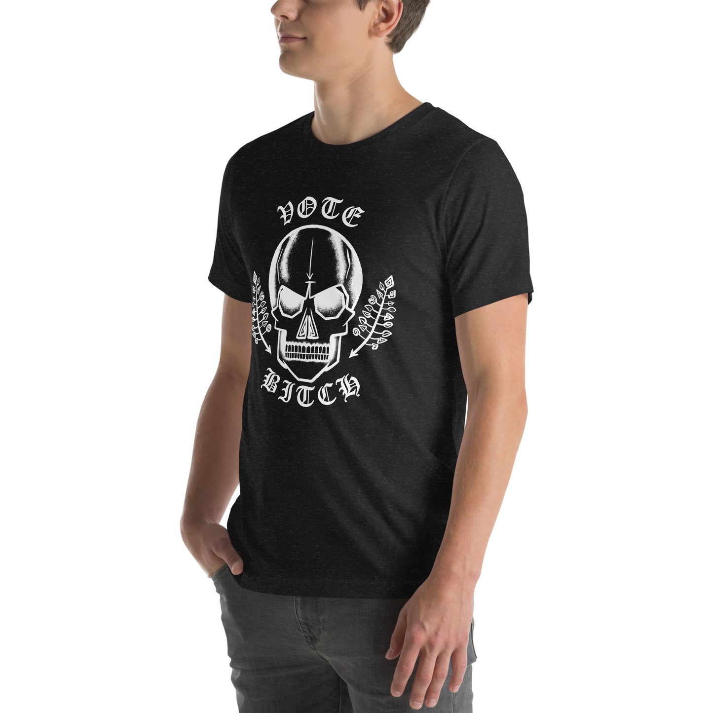 Vote Bitch - Earnest Bones Tee [100% Ringspun Cotton, XS-5XL, Multiple Colors] [Free Shipping]