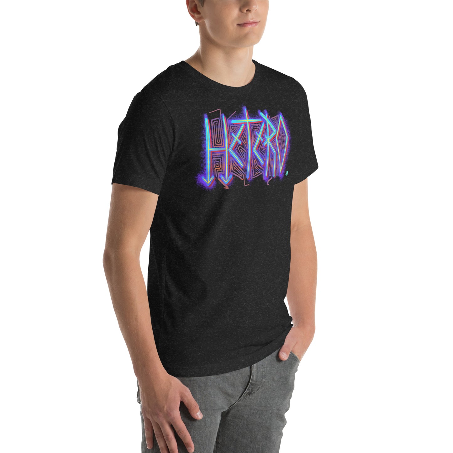 Hetero Pride Unisex Tee  [100% Ringspun Cotton, XS-5X, Multiple Colors]