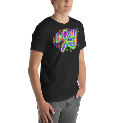 Le Gay Pride Unisex Tee {100% Ringspun Preshrunk Cotton, XS-5X, Multiple Colors} [Free Shipping]