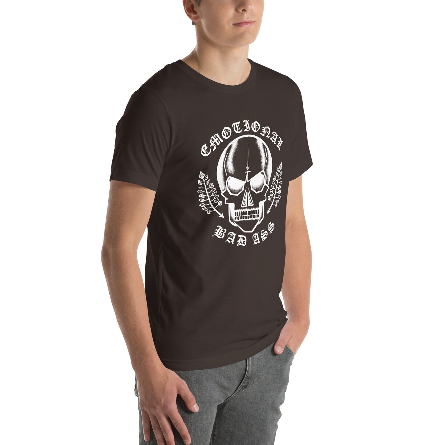 "Emotional Badass" Earnest Bones Tee [100% Ringspun Cotton, XS-5XL, Multiple Colors] [Free Shipping]