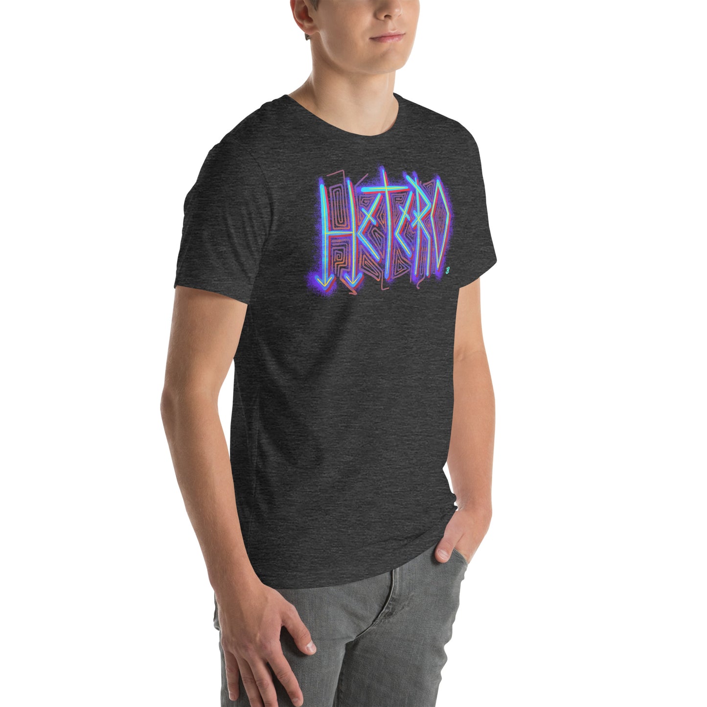 Hetero Pride Unisex Tee  [100% Ringspun Cotton, XS-5X, Multiple Colors]