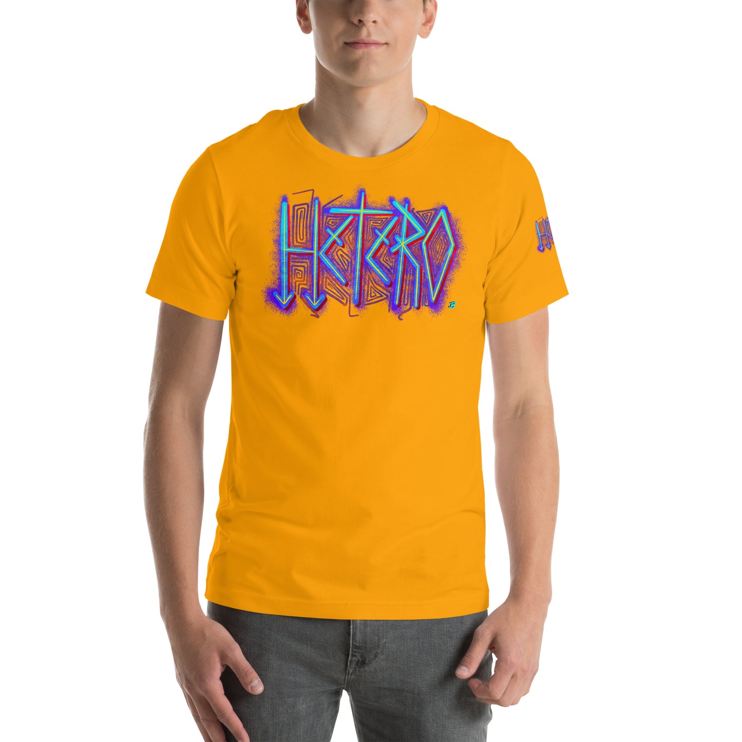 Hetero Pride Unisex Tee  [100% Ringspun Cotton, XS-5X, Multiple Colors]