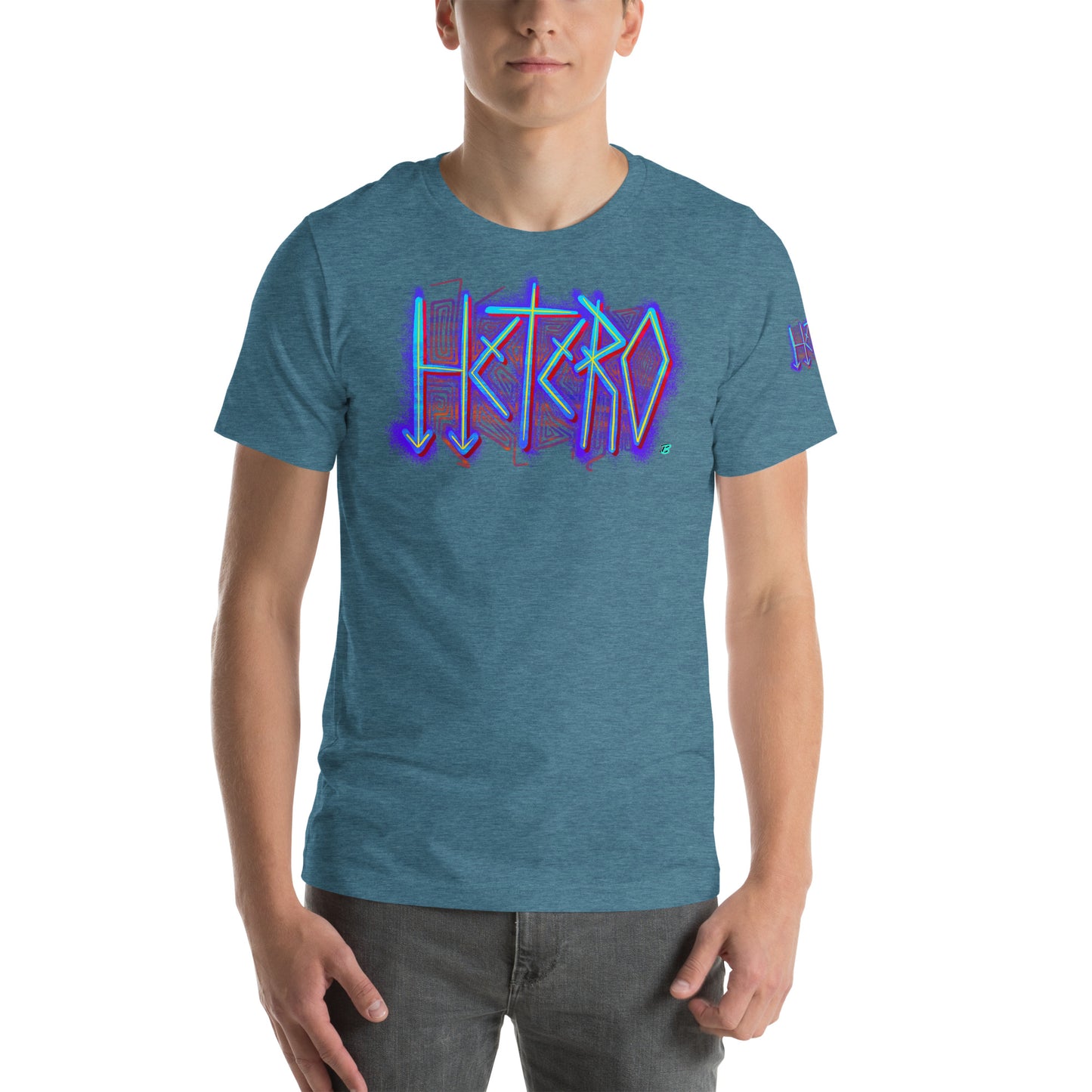 Hetero Pride Unisex Tee  [100% Ringspun Cotton, XS-5X, Multiple Colors]