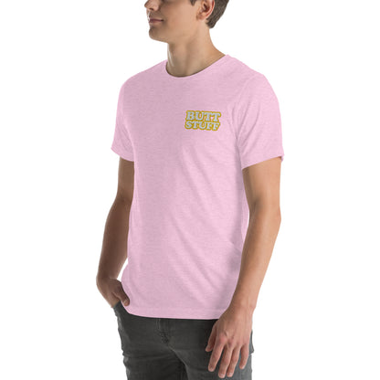 BUTT STUFF Embroidered Unisex Tee  [100% Ringspun Cotton, XS-5X, Multiple Colors] [FREE SHIPPING]