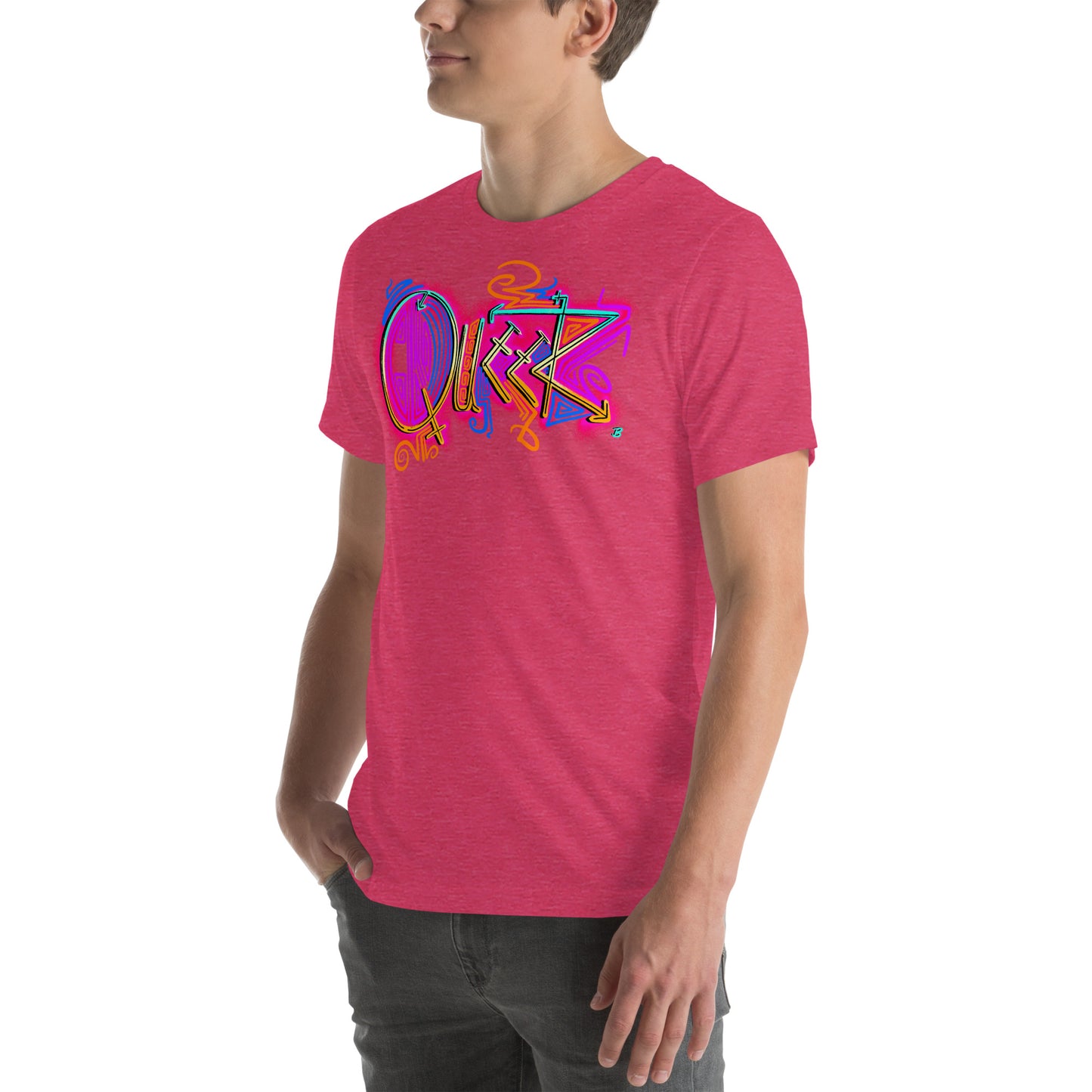 Queer Pride Unisex Tee [100% Ringspun Cotton, XS-5X, Multiple Colors] [Free Shipping]