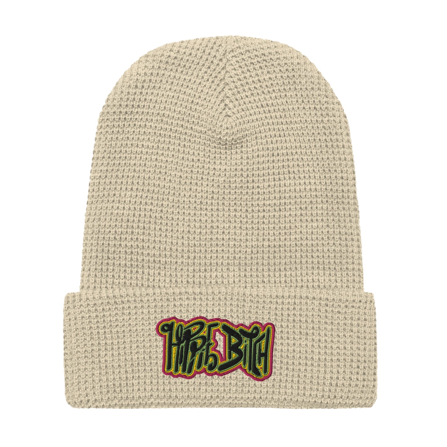 Hippie Bitch  - Waffle beanie (ONE SIZE, MULTIPLE COLORS) [FREE SHIPPING]