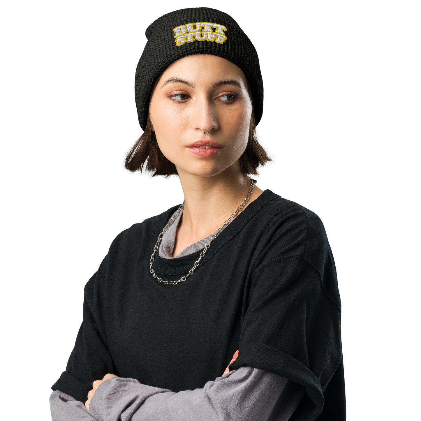 BUTT STUFF - Waffle beanie (ONE SIZE, MULTIPLE COLORS) [FREE SHIPPING]