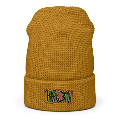 Hippie Bitch  - Waffle beanie (ONE SIZE, MULTIPLE COLORS) [FREE SHIPPING]