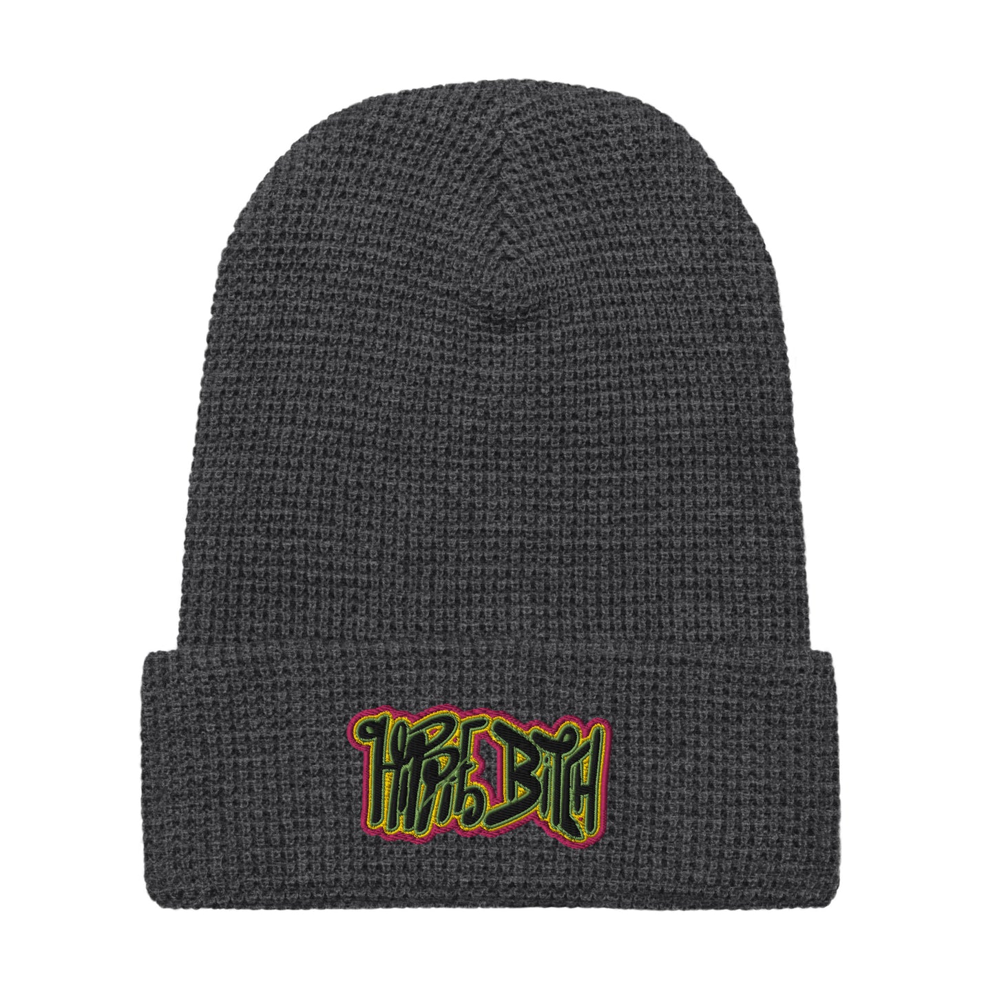 Hippie Bitch  - Waffle beanie (ONE SIZE, MULTIPLE COLORS) [FREE SHIPPING]