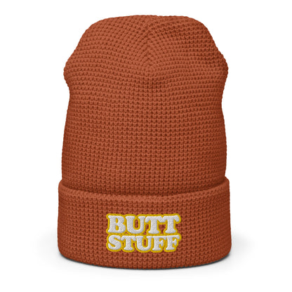 BUTT STUFF - Waffle beanie (ONE SIZE, MULTIPLE COLORS) [FREE SHIPPING]