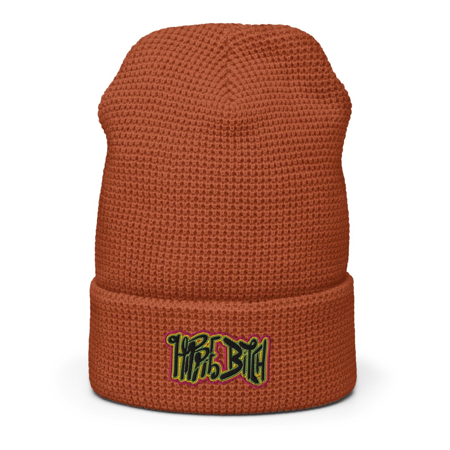 Hippie Bitch  - Waffle beanie (ONE SIZE, MULTIPLE COLORS) [FREE SHIPPING]