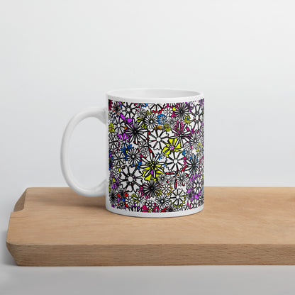 Forbidden Flower {WHITE} Ceramic Mug (3 Sizes) [FREE SHIPPING]