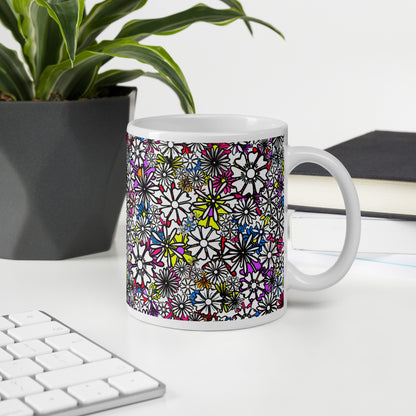 Forbidden Flower {WHITE} Ceramic Mug (3 Sizes) [FREE SHIPPING]