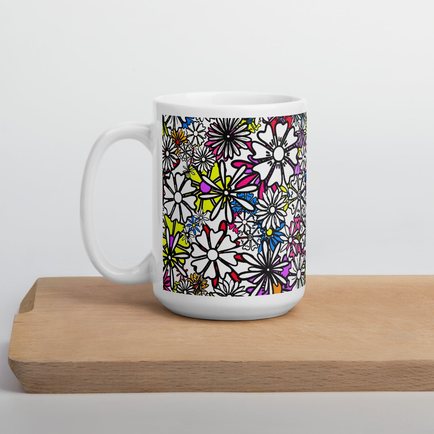 Forbidden Flower {WHITE} Ceramic Mug (3 Sizes) [FREE SHIPPING]