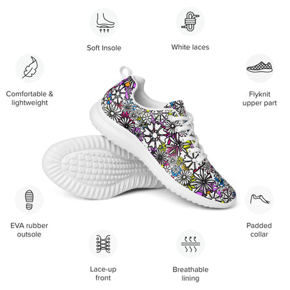 Forbidden Flower {White} Flyknit Athletic Shoe (Sizes US W5-12) [FREE SHIPPING]