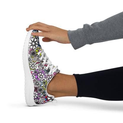 Forbidden Flower {White} Flyknit Athletic Shoe (Sizes US W5-12) [FREE SHIPPING]