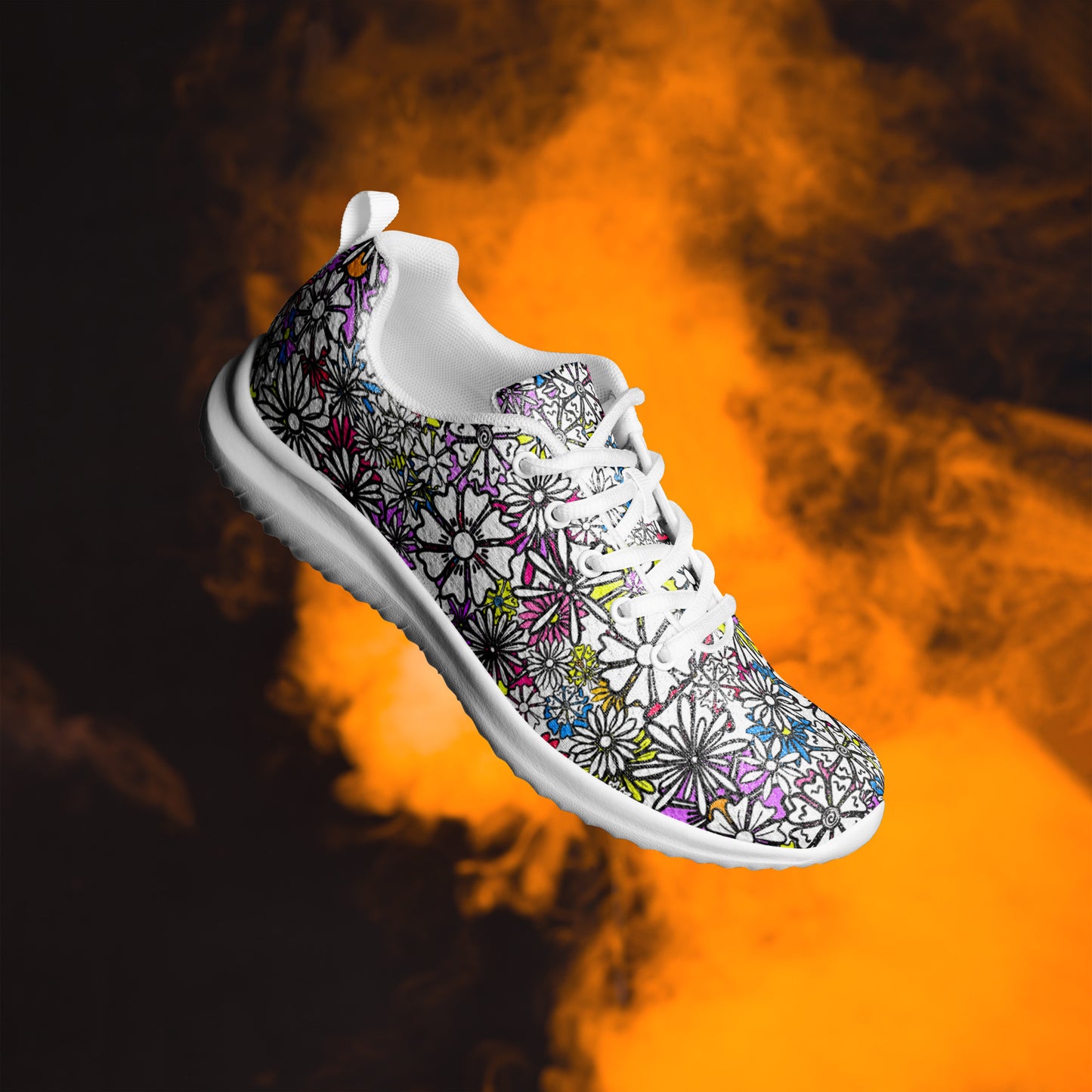 Forbidden Flower {White} Flyknit Athletic Shoe (Sizes US W5-12) [FREE SHIPPING]