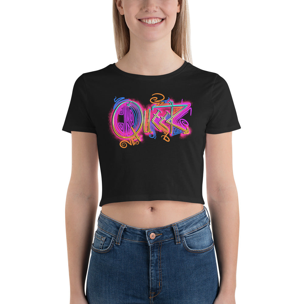 Queer Pride - Extra Cunty Crop Tee [100% Ringspun Cotton, XS-L, Multiple Colors] *Free Shipping*